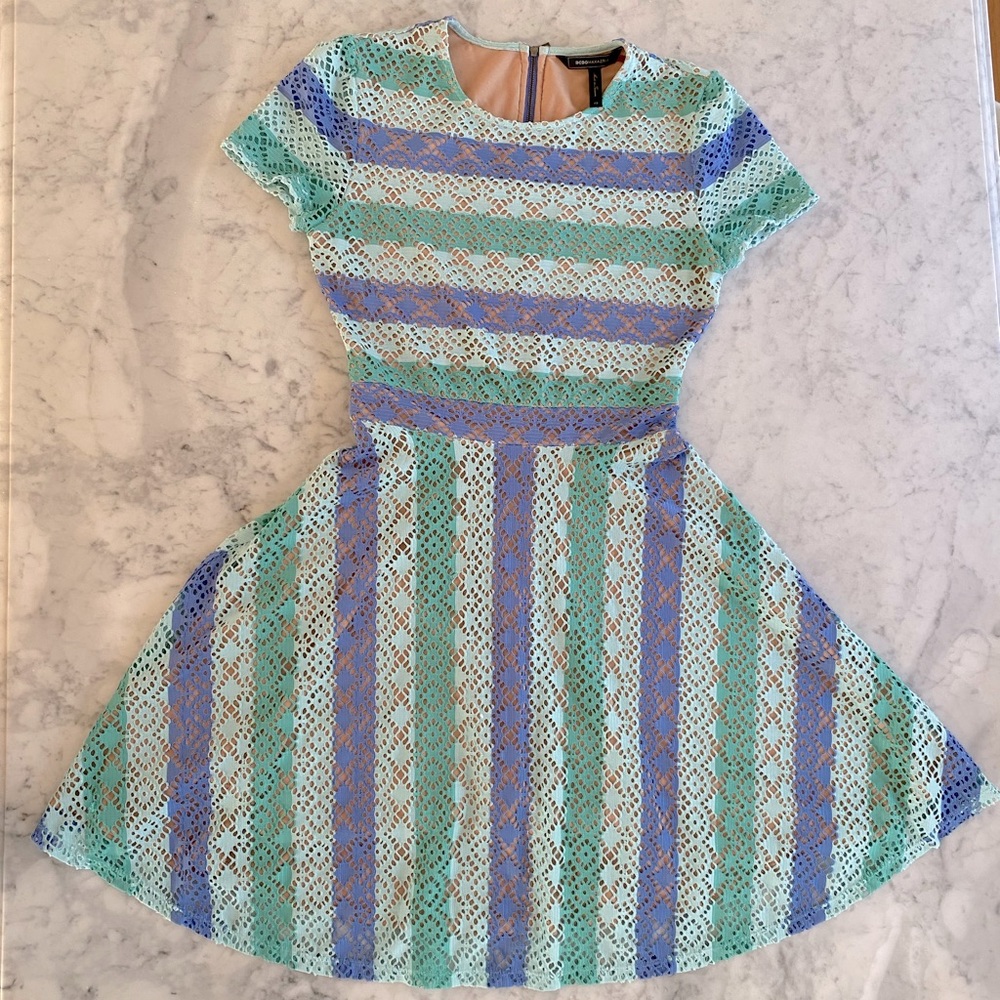 BCBGMAXAZARIA Fit & Flare Dress, Size XS